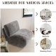 preview thumbnail 30 of 54, 33'' W Swivel Armless Sponge Filling Bean Bag Accent Chair Lounger