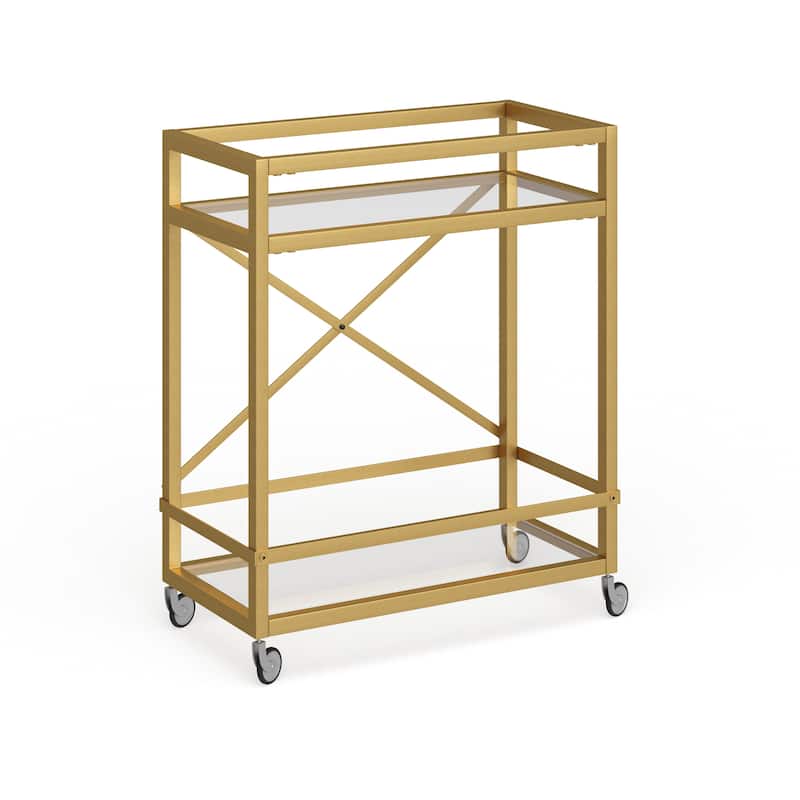 Wilson Bar Cart - Brass