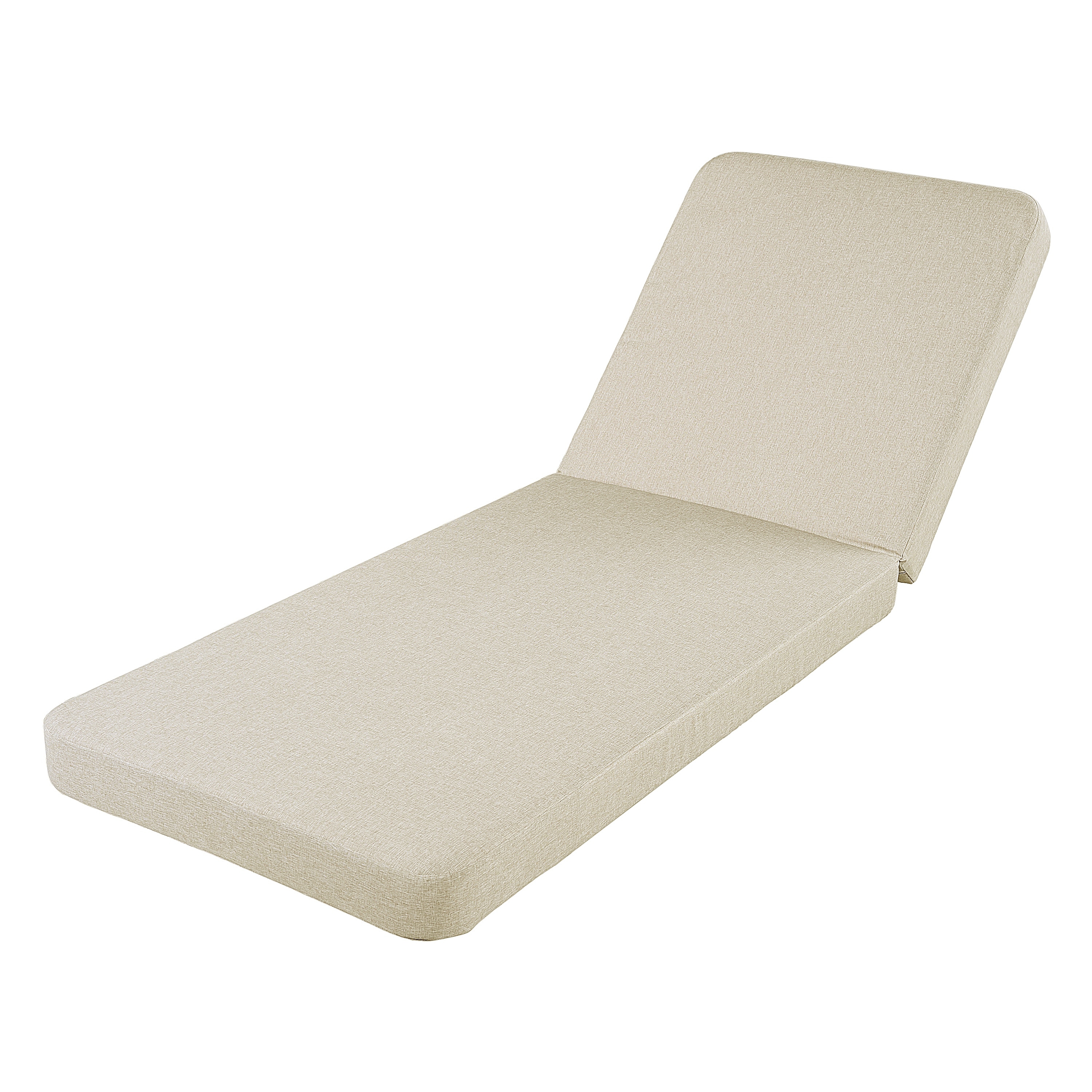 Christopher Knight Home - Outdoor Chaise Lounge Replacement Cushion, Water-Resistant Fabric, 4" Thick Foam & Rounded Arc Corner