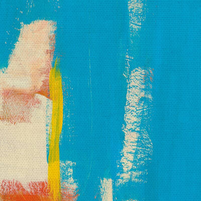 Aqua Tide by Jan Weiss Canvas Art Print