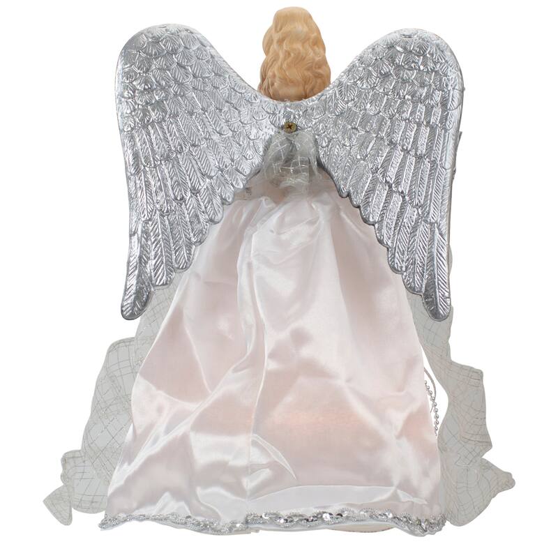 12" Lighted Angel with Wings Christmas Tree Topper - Clear Lights