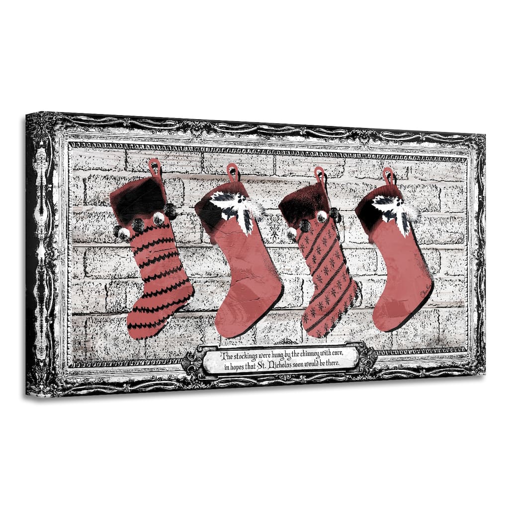 Ready2HangArt 'Stockings' Holiday Canvas Wall Art by Olivia Rose