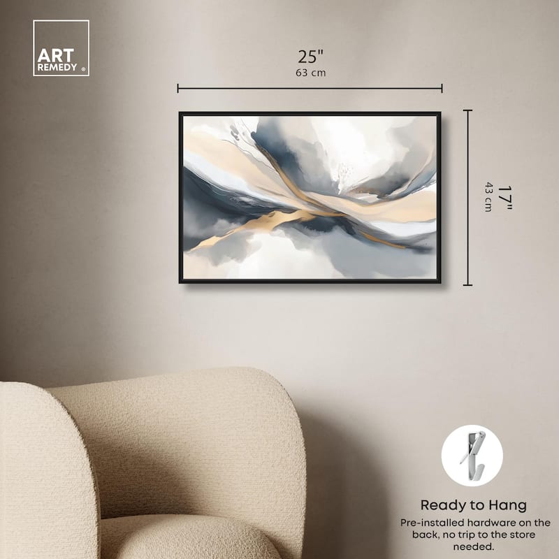 Dynamic Swirls II Canvas by Art Remedy