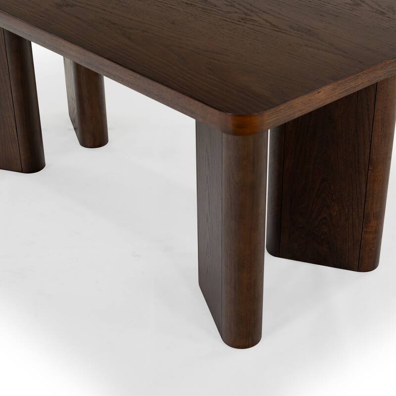 SAFAVIEH Couture Barnard Rectangle Wood Dining Table - 72"W x 42"D x 30"H