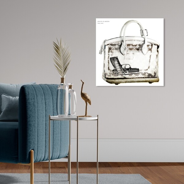 Oliver Gal 大きい 76x76cm Couture X Ray キャンバスアート Oliver Gal 'Couture X Ray Inverse' Fashion White Wall Art