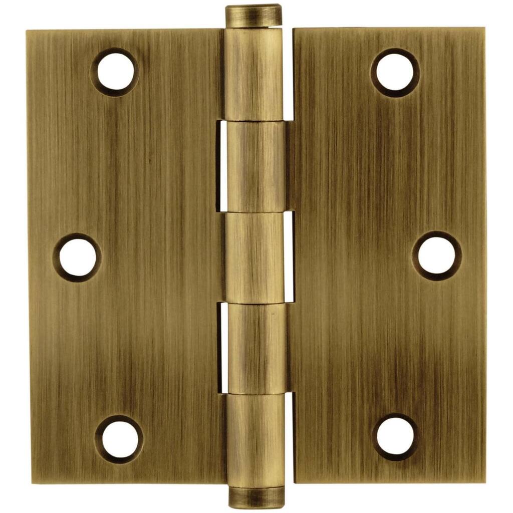 Emtek 3.5" x 3.5" Solid Brass Square Corner Plain Bearing Mortise
