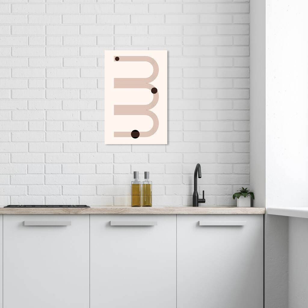 Wynwood Studio Canvas Abstract Bookmarks Brown and Modern & Contemporary Wall Art Canvas Print