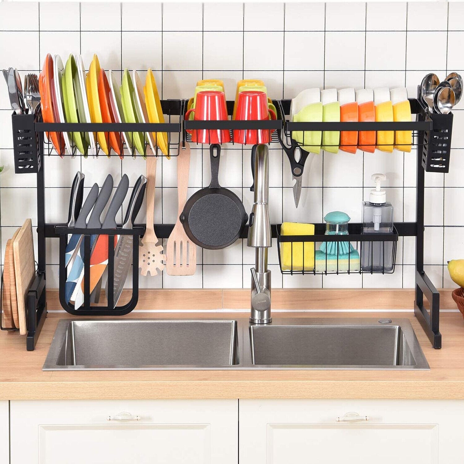 Over Sink Dish Drying Rack Kitchen Organizer Set On Sale Bed Bath Beyond 39312261