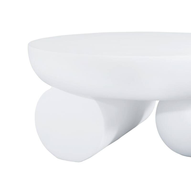 Christopher Knight Home - Obsidian Modern Sculptural Round Coffee Table