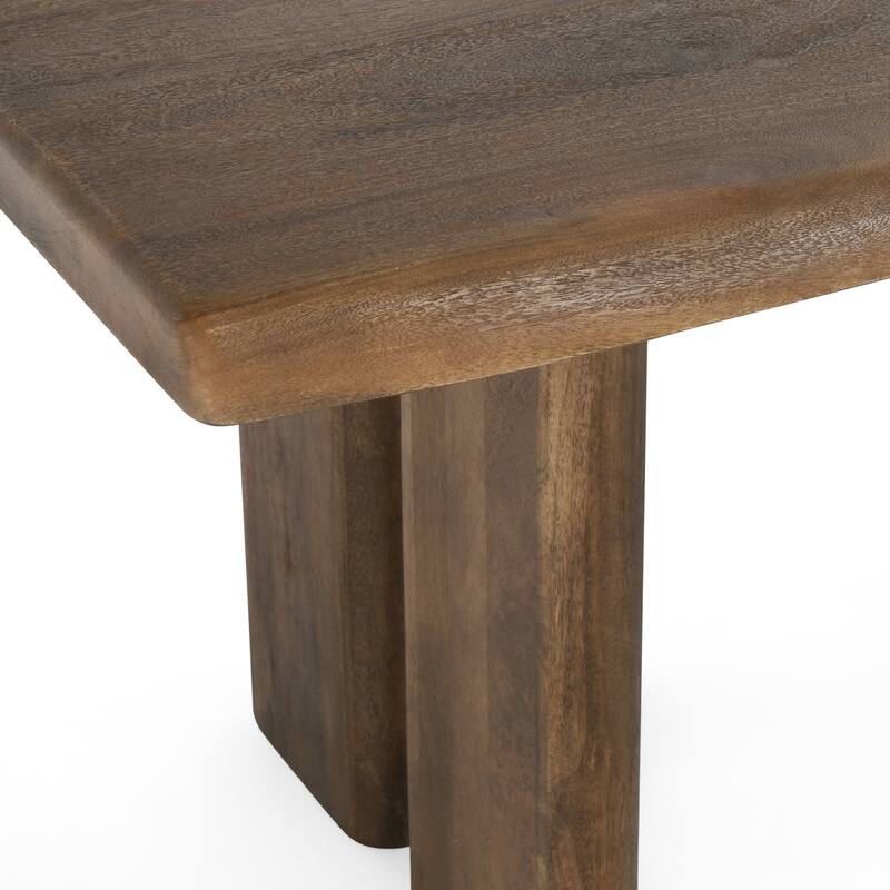 Classic Home Holmes 80" Mango Wood Dining Table in Brown