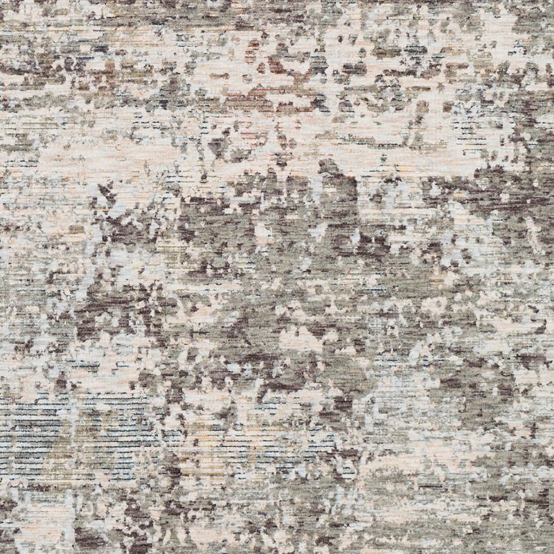Baines Contemporary Medium Grey Area Rug - 5' x 8'2"