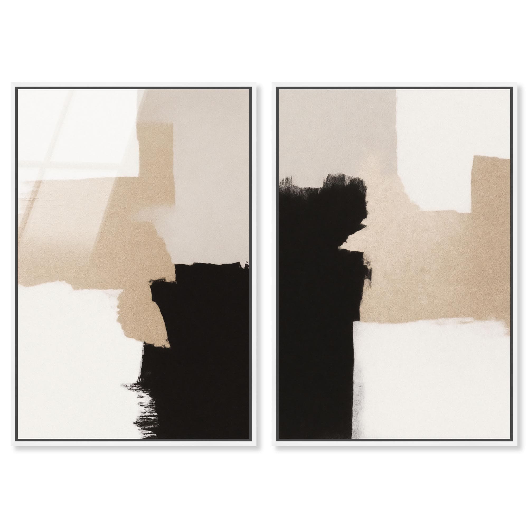 Neutral Luxe Harmony Set Framed Acrylic Wall Art by Art Remedy