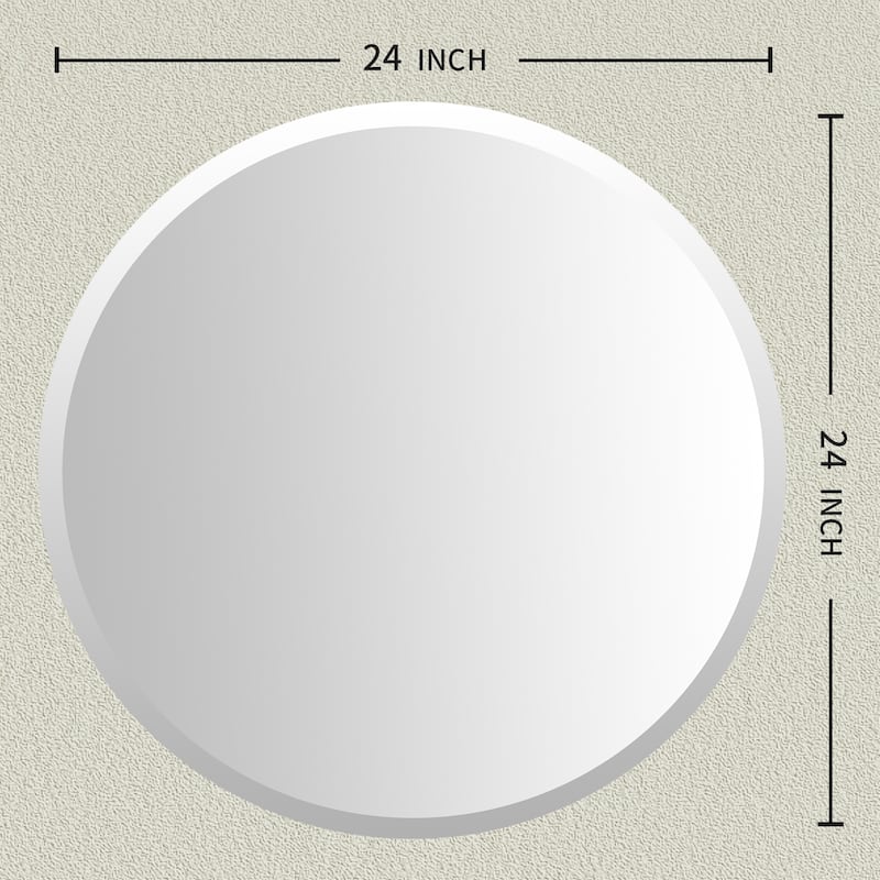KOHROS Round Wall Mounted Bathroom Mirror