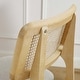 preview thumbnail 8 of 34, Art Leon Cane Backrest Leather Dining Chairs (Set of 2)