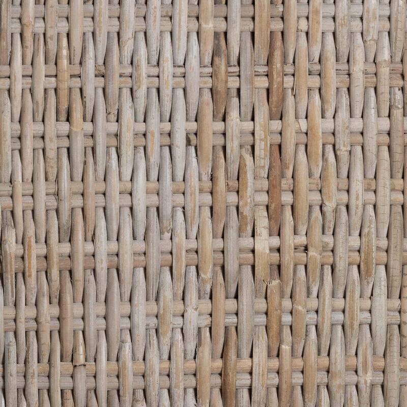 Derris Natural Rattan Dining Chair - Tall Wingback Side Chair with Mango Wood, Boho Coastal Style for Kitchen or Dining Room