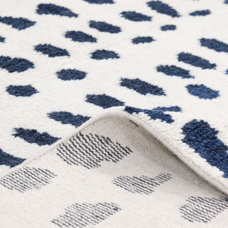 Overton Handmade Boho Animal Print Area Rug