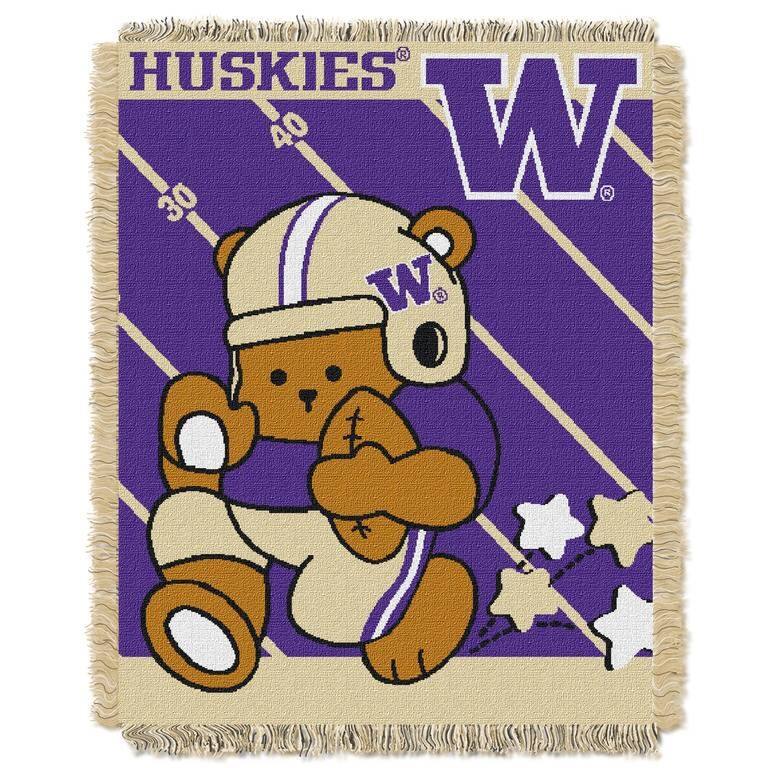NCAA Full Back Jacquard Baby Throw Blanket