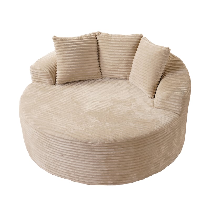 OVIOS Indoor Circular Plush&Fluffy Lazy Sofa