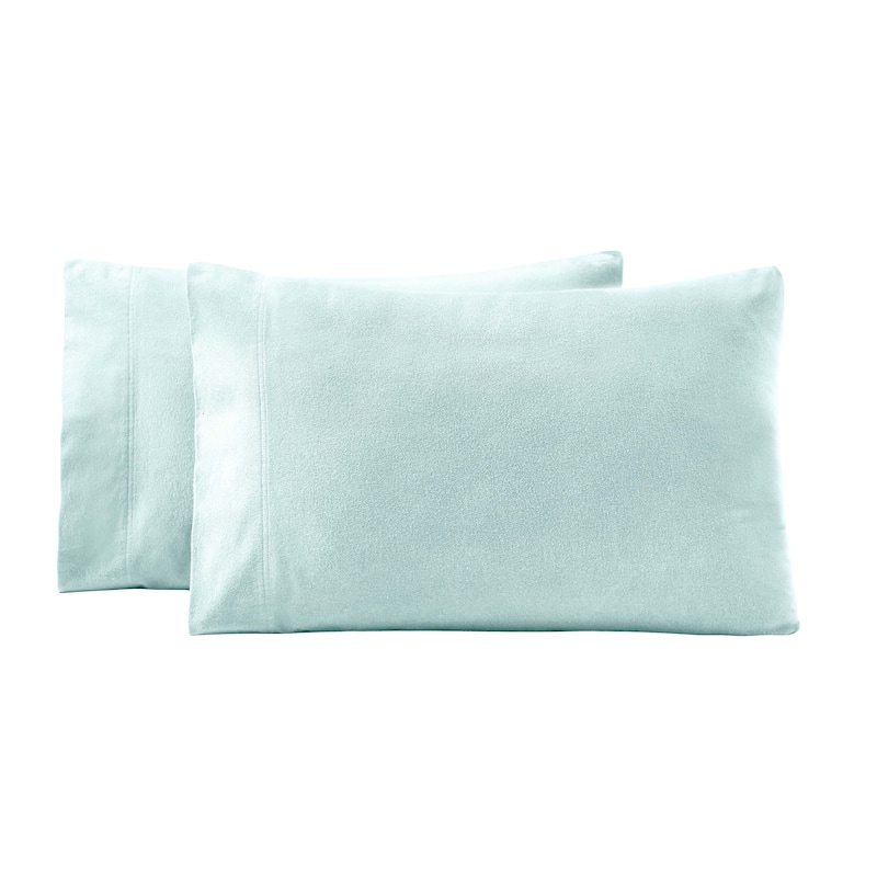 Superior All Season Brushed Flannel Trellis or Solid Pillowcase Set (Set of 2)