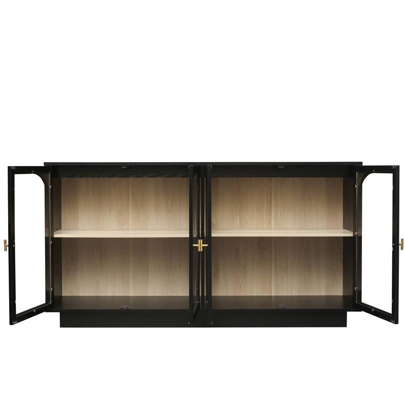 Storage Cabinet with Acrylic Door for Living Room, Dining Room, Study