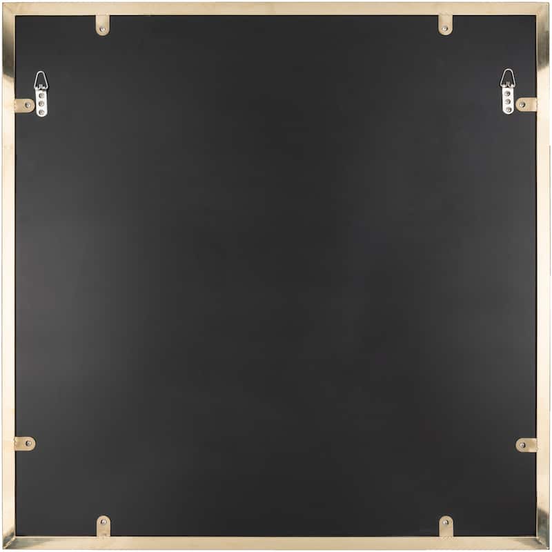 Aella Brass Beveled Square Mirror - 32"H x 32"W