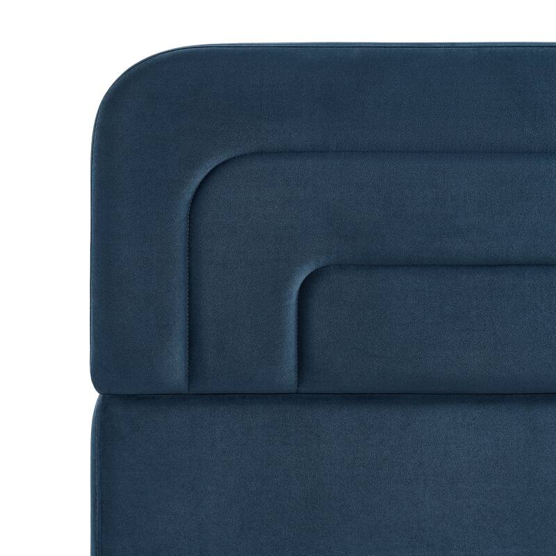 Studio Living Ashton Full Upholstered Bed in Velvet Fabric