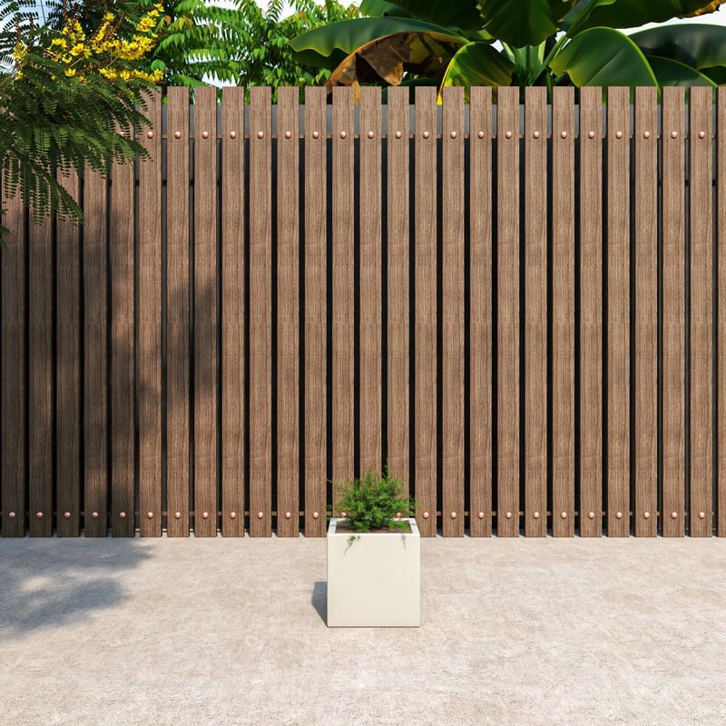 Fern Modern Square Fiberstone and MGO Clay Planter with Drainage for Indoor & Outdoor Home Office Patio Yard Decor