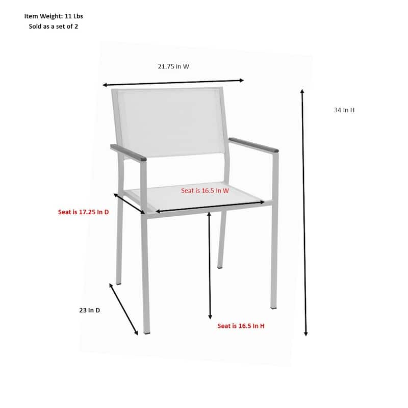 Portside Patio Chair, Set of 2