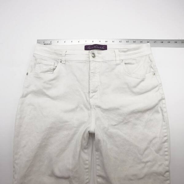 Shop Gloria Vanderbilt Crop Capris Casual Jeans Pants White Denim