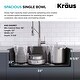 preview thumbnail 4 of 16, KRAUS Forteza Granite 33 inch Undermount Drop-in Kitchen Sink