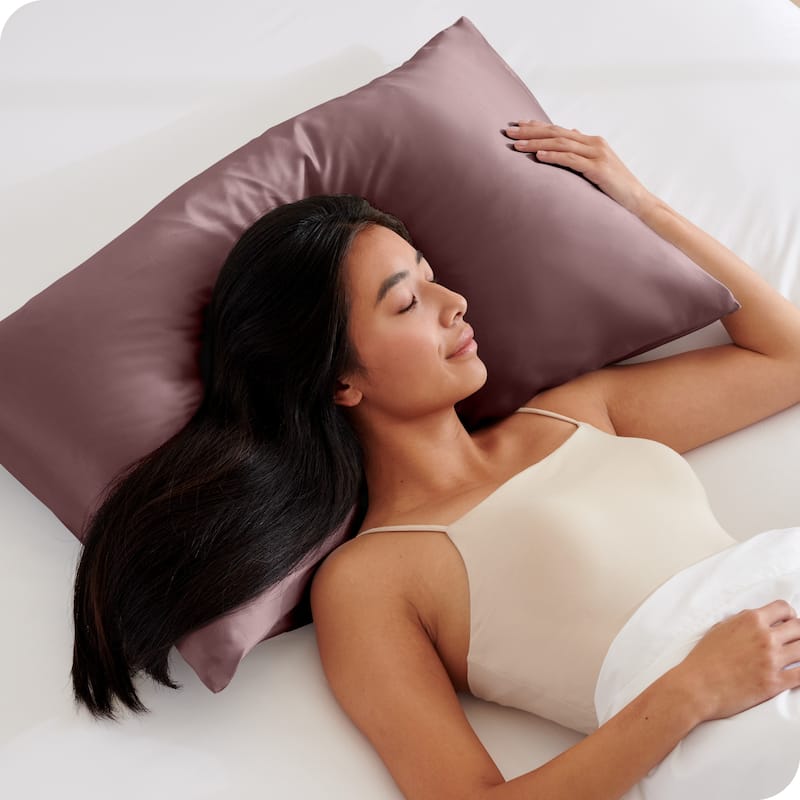 Bare Home Poly Satin Pillowcase Set for Hair and Skin (Set of 2)