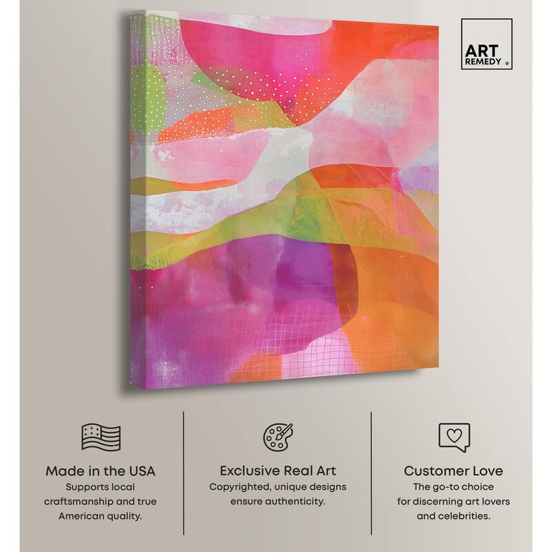 Garnet Gleam I Canvas by Art Remedy, Gallery Wrapped