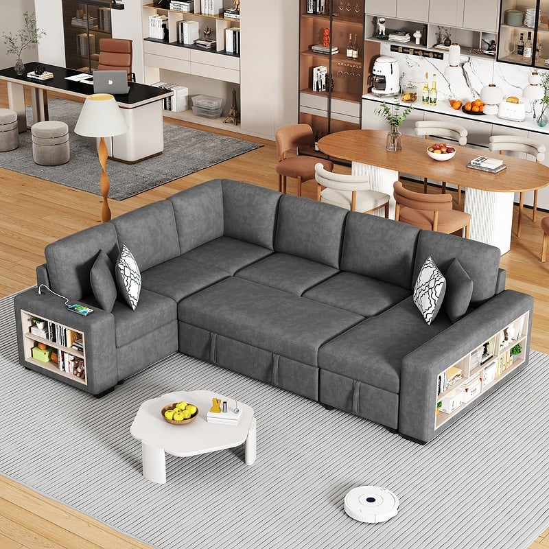 U-shaped Sectional Sofa Pull-out Sofa Bed