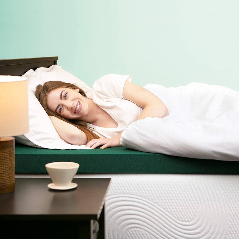 Gel-Infused Cooling Mattress Topper Memory Foam Mattress Pad