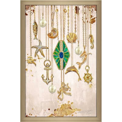 "Under The Sea In Gold" by Jodi Print on Acrylic.