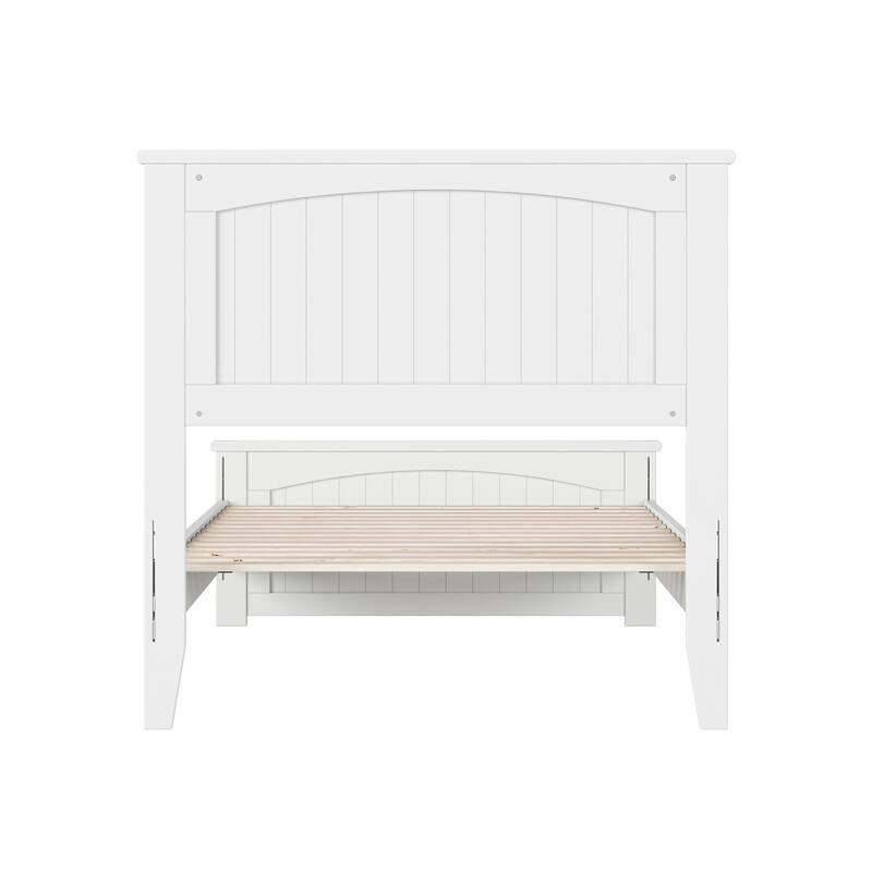 Naples Solid Wood Low Profile Platform Bed with Matching Footboard