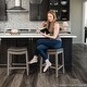 preview thumbnail 81 of 98, Maven Lane 31" Adrien Saddle Kitchen Bar Height Stool - N/A