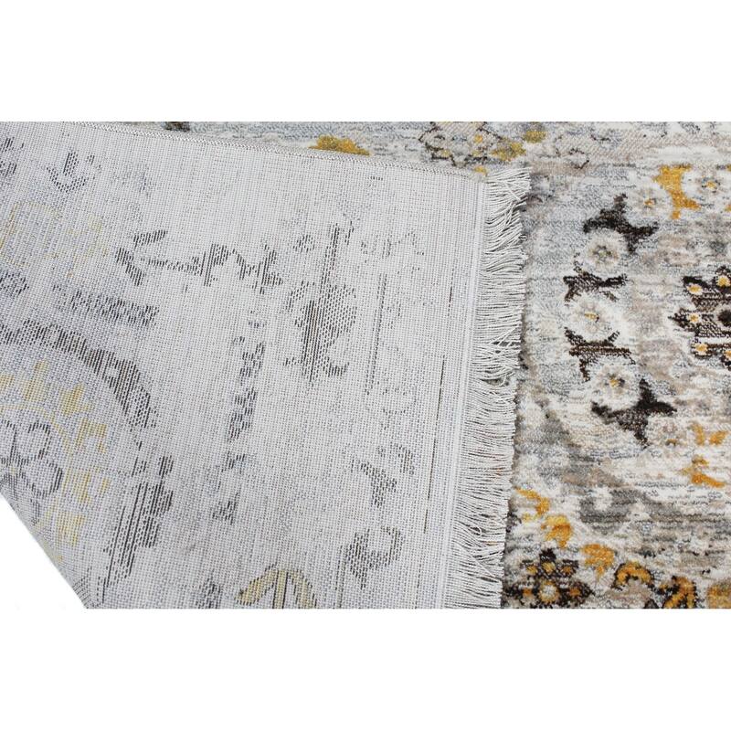 Bashian Gryffin Beige Transitional Area Rug