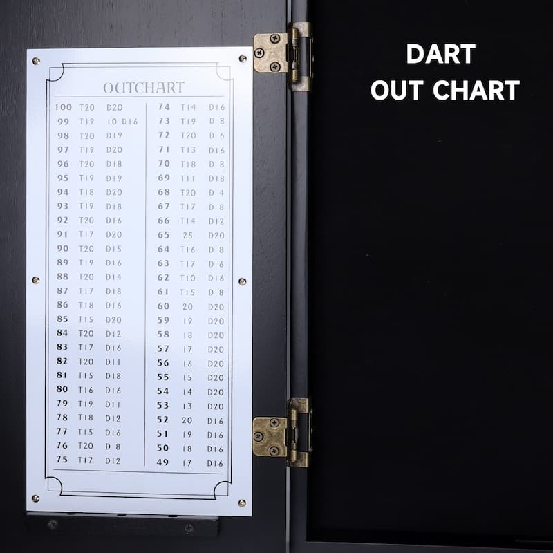 GSE™ Solid Wood Dart Board Cabinet ONLY for Dartboard Games