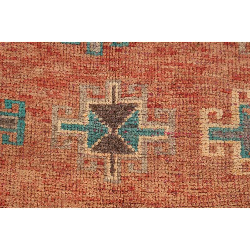 Geometric Shiraz Persian Accent Rug Hand-Knotted Wool Carpet - 4'4" x 6'4"
