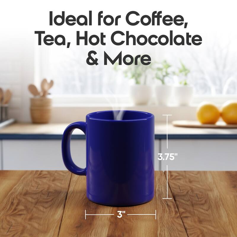 Omniware Teaz Cafe 11 oz Classic Mug - 3" D x 3.75" H