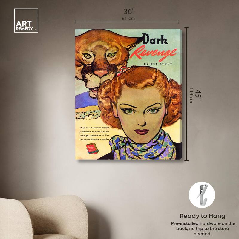 Dark Revenge Book 1939 Canvas by Art Remedy, Gallery Wrapped