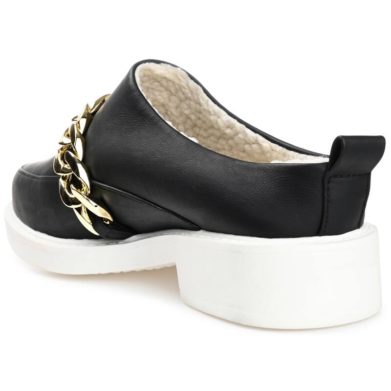 Journee Collection Women's Sheah Mules Round Toe Slip On Flats