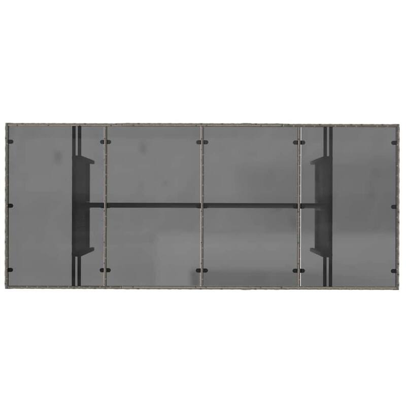 vidaXL Garden Dining 7/9 pcs poly rattan - 74.8 x 31.5 x 29.1