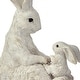 preview thumbnail 3 of 2, 8.5" Resin Bunny With Child