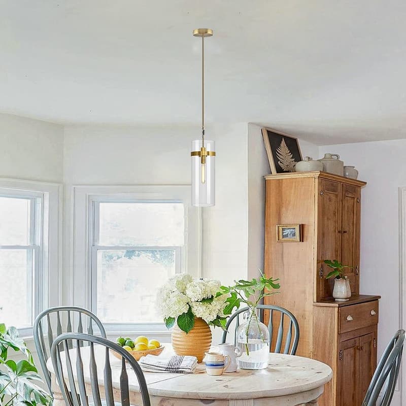 1 Light dining light fixtures gold pendant light glass chandelier light
