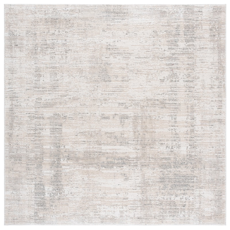 SAFAVIEH Northport Dimitrijka Rug - Ivory/Grey - 6'7" Square