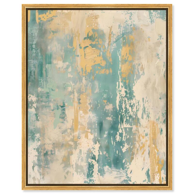 Minted Ivory I Canvas by Art Remedy - 36" x 45" - Gold