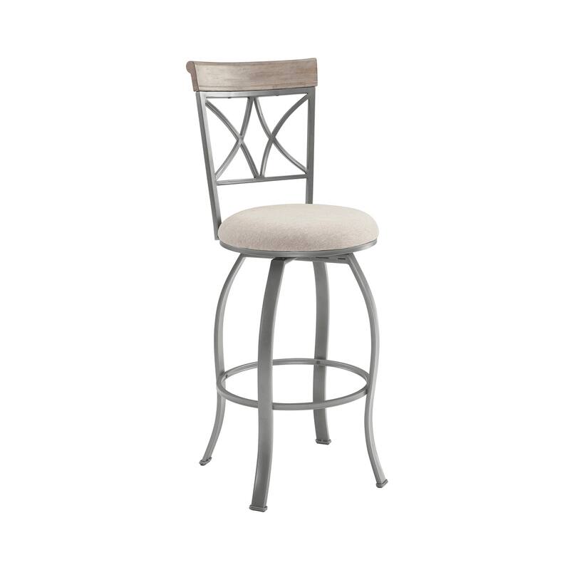 Linon Eden 30-inch Metal Swivel Barstool - N/A