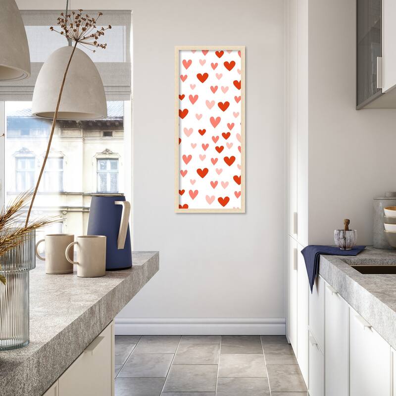 Amanti Art Framed Fabric Pinboard Darling Valentine Collection I by Victoria Borges Printed Bulletin Board